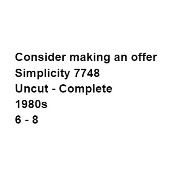 Simplicity 7748 Jumpsuit Jacket Pattern Miss 6-8 Unlined Jiffy 80s Office Date - Picture 3 of 6